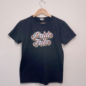Gildan Pride Tribe Black T Shirt size Medium Short Sleeves Crewneck
